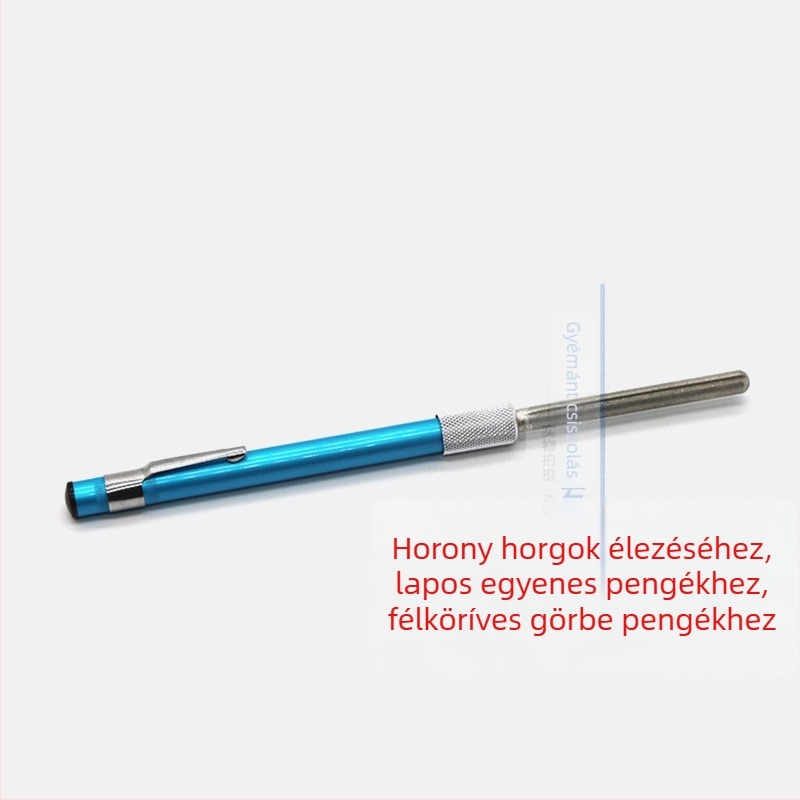 Kétfejű gyémánt horogreszelő, toll formájú gyémánt élező, hordozható élezőpálca, kültéri élezőeszköz
