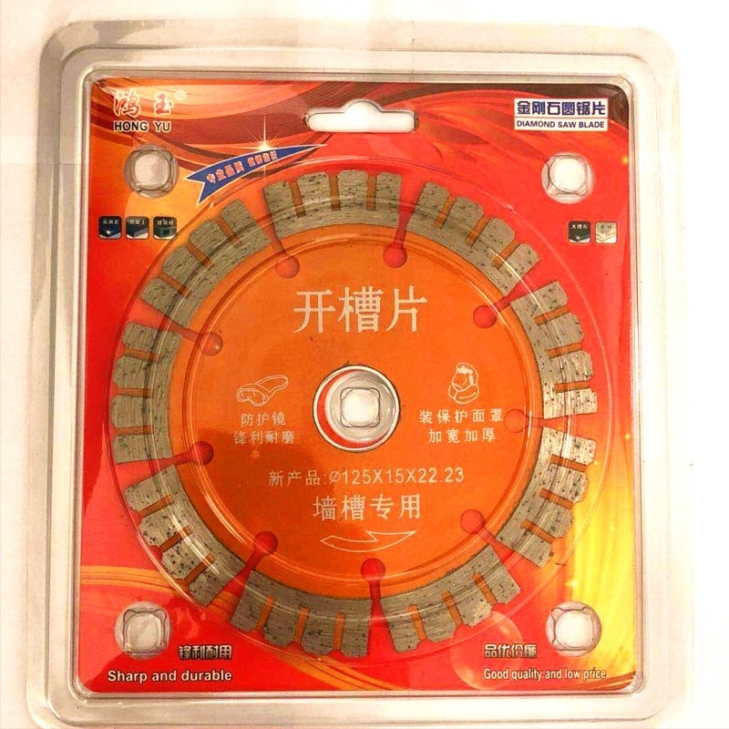 Hongyu Tools 125×15×22.23 mm gyémánt falcsatorna vágó korong, fogazott