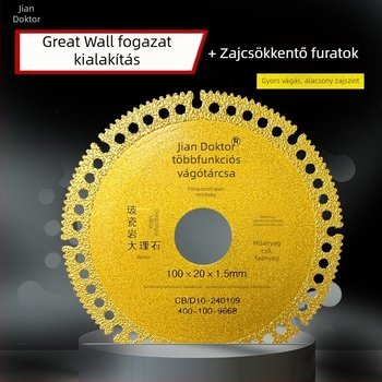 Dr. Jian D10 arany színű multifunkcionális gyémánt vágó korong, brazing folyamat