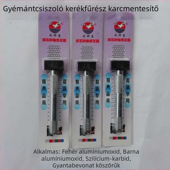 Kézben tartható univerzális gyémánt köszörűkő dreser korund és szilícium-karbid kerekekhez, modell 118X30X17, sinterált eszköz, Wargod Eagle