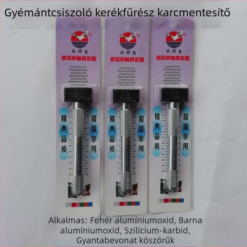 Kézben tartható univerzális gyémánt köszörűkő dreser korund és szilícium-karbid kerekekhez, modell 118X30X17, sinterált eszköz, Wargod Eagle