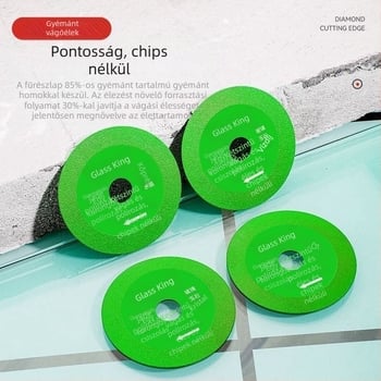 Fenda gyémántvágókorong szögcsiszolóhoz – kerámia, csempe és cement vágására; kő és márvány gyors vágás