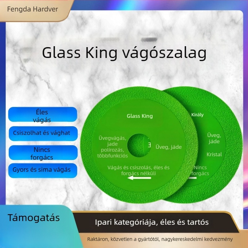 Fenda gyémántvágókorong szögcsiszolóhoz – kerámia, csempe és cement vágására; kő és márvány gyors vágás