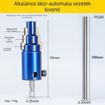 Univerzális menetkivágó 1/2 inch és 3/4 inch csaptelekhez