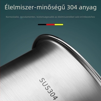 304-es rozsdamentes acél olajtartó tál fedéllel, hőálló konyhai tároló olajhoz és fűszerekhez