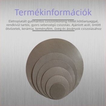 Gyémántalapú flocking csiszolókorong reszeléshez és polírozáshoz – kompatibilis szögcsiszolóval, kopásálló