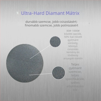 Gyémántalapú flocking csiszolókorong reszeléshez és polírozáshoz – kompatibilis szögcsiszolóval, kopásálló