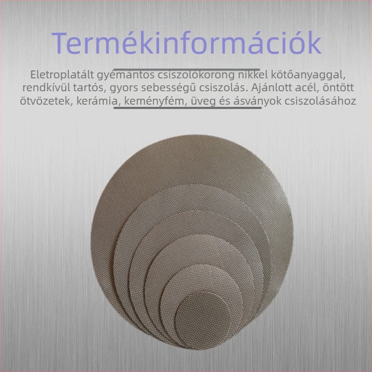 Gyémántalapú flocking csiszolókorong reszeléshez és polírozáshoz – kompatibilis szögcsiszolóval, kopásálló