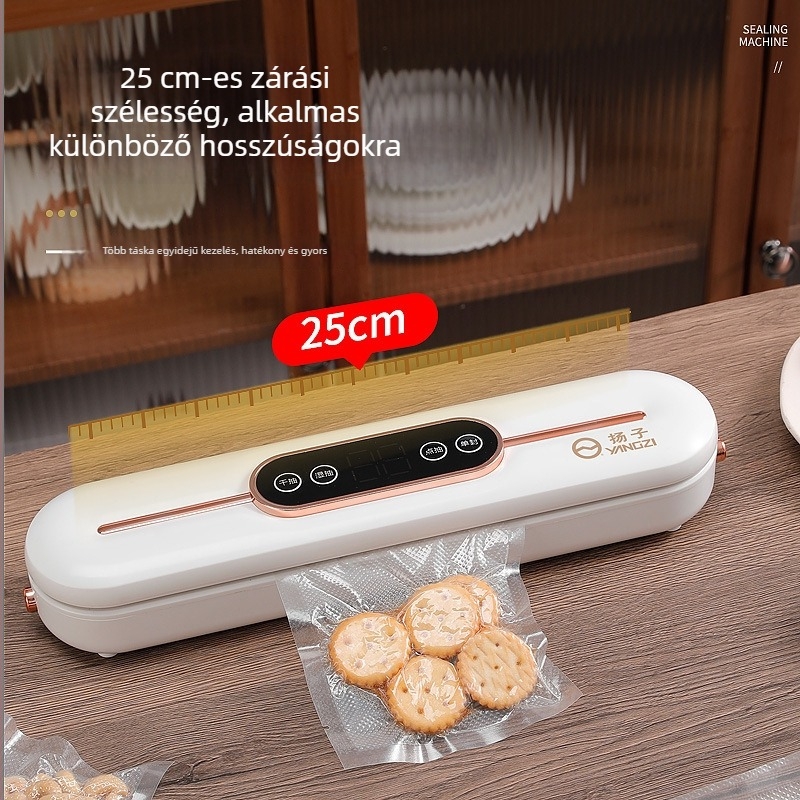 Otthoni használatra készült vákuumzáró készülék, automata, ABS burkolattal, 90W, 110–220V