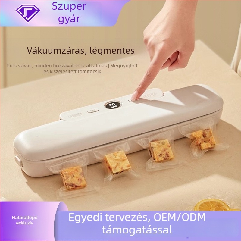 Kompakt vákuumzáró készülék élelmiszerekhez, otthoni használatra