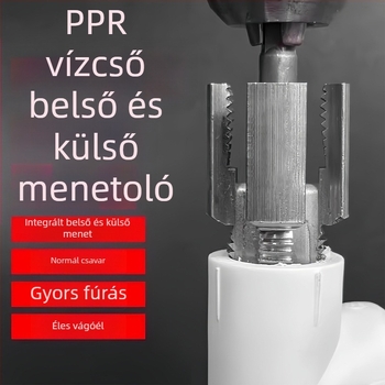 Telford elektromos menetfúró eszköz belső és külső menethez vízvezetékcsövekhez, univerzális, 4- és 6-pontos