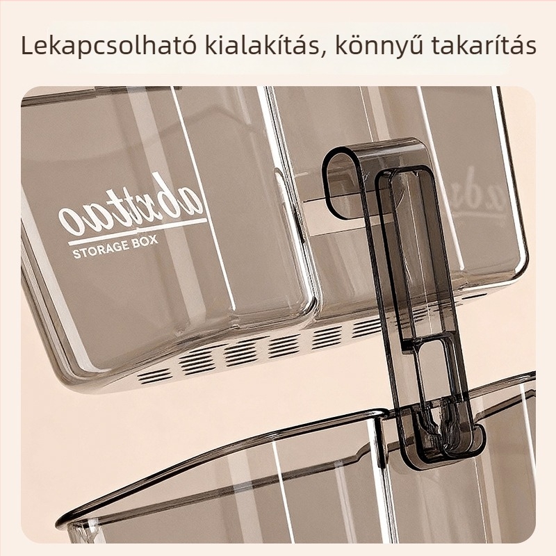 ABS falra szerelhető tároló hagymához, gyömbérhez és fokhagymához — konyhai rendező