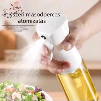 Olajspray üveg konyhához és otthoni grillhez, műanyag test, automatikus nyitás-zárás, bevezetés 2025-ben.