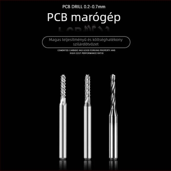 PCB keményfém maró, 3.175 mm szár, Multi-Spec verzió, HID/Autó/gyors RF/IC hordozó lemezekhez