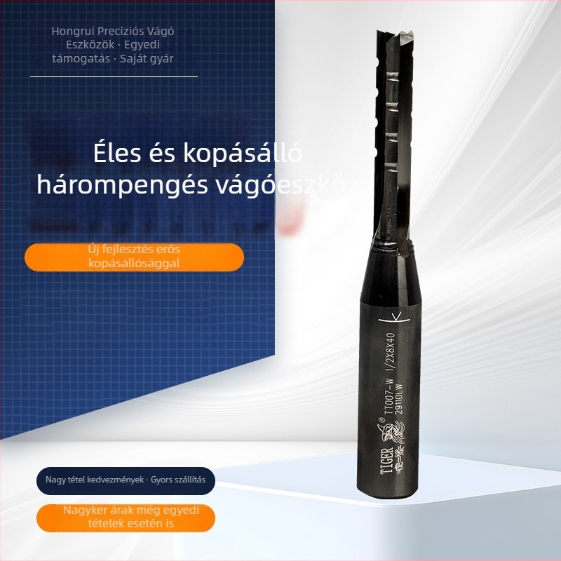 Tiger Shark háromélű, nagysebességű maró CNC-hez