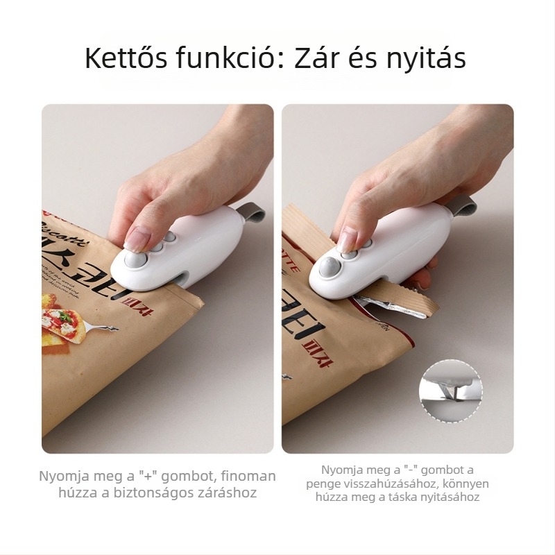 FaSoLa mini vákuumzáró gép – háztartási használatra, tömítés élelmiszer- és nassolnivaló zacskókhoz