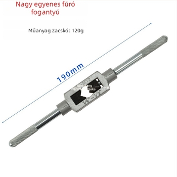 8-Piece Hand Tap Set with Flat-Blade Tap Wrench