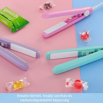 Yongtep kézi zacskózáró készülék cukorkákhoz, záró szélesség 18 mm, 0-100°C hőmérséklet-tartomány, hordozható