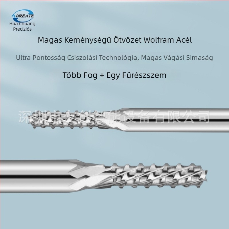 Acreate Huachuang keményfém maró finom fogú, PCB-hez, nylonhoz és műanyaghoz