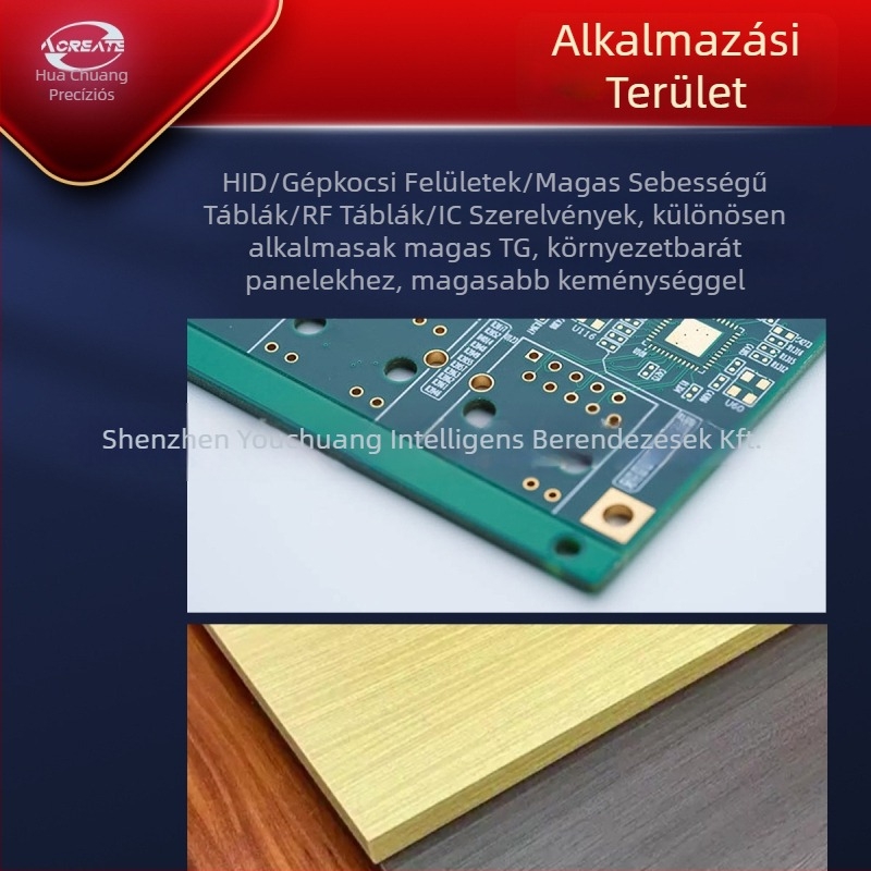Acreate Huachuang keményfém maró finom fogú, PCB-hez, nylonhoz és műanyaghoz