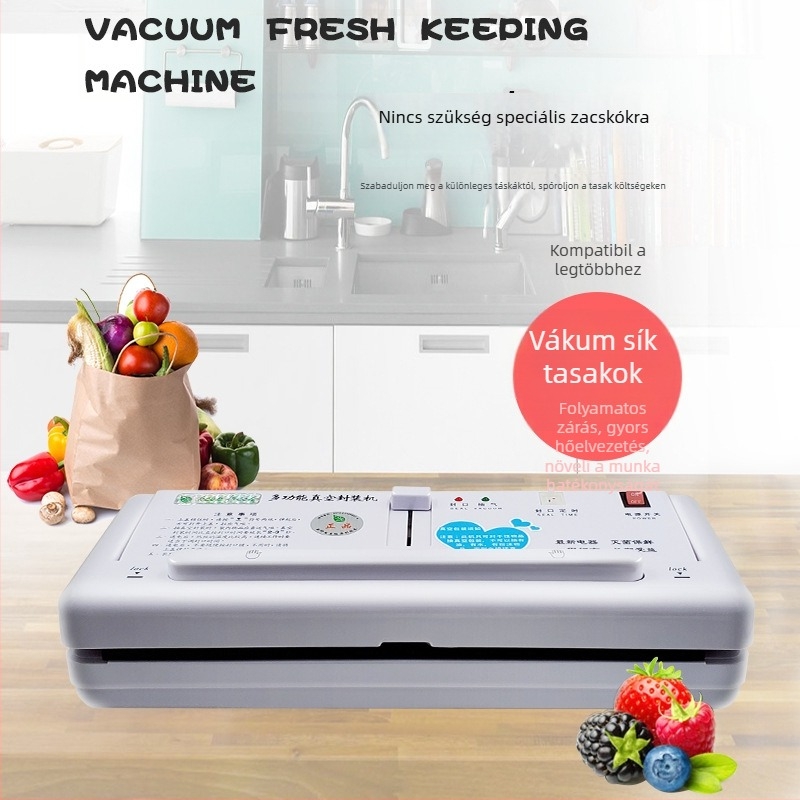 Green Leaf DZ-280/2SD vákuumzáró gép – zárási szélesség 28 cm, zárási sebesség 1–5 s