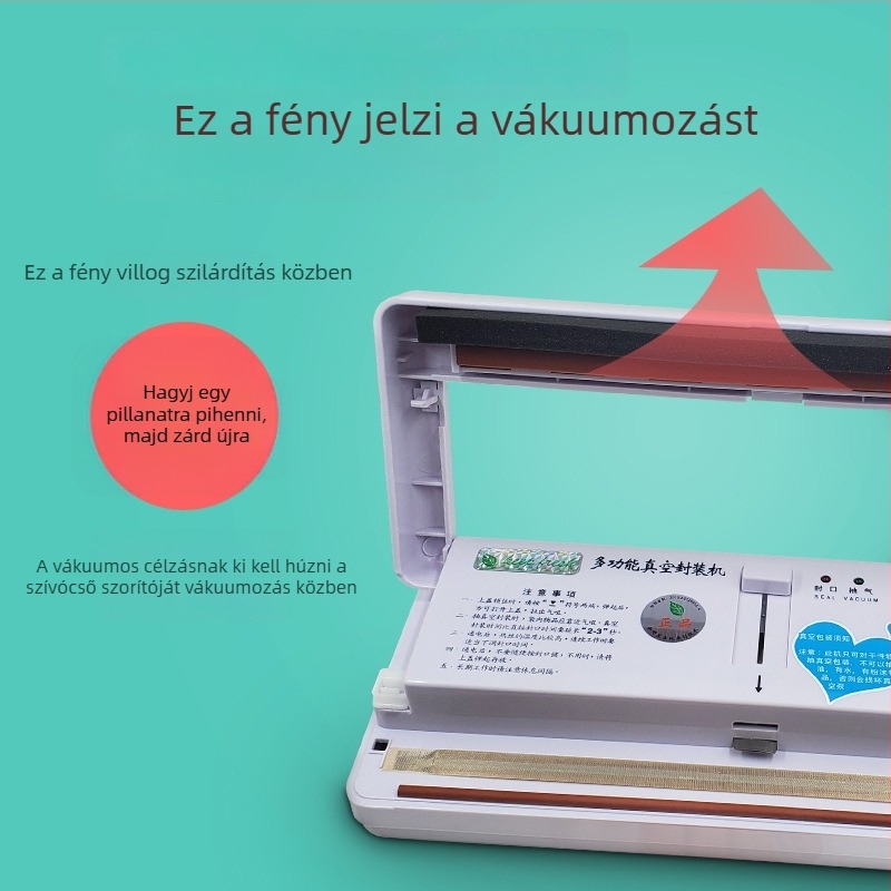 Green Leaf DZ-280/2SD vákuumzáró gép – zárási szélesség 28 cm, zárási sebesség 1–5 s