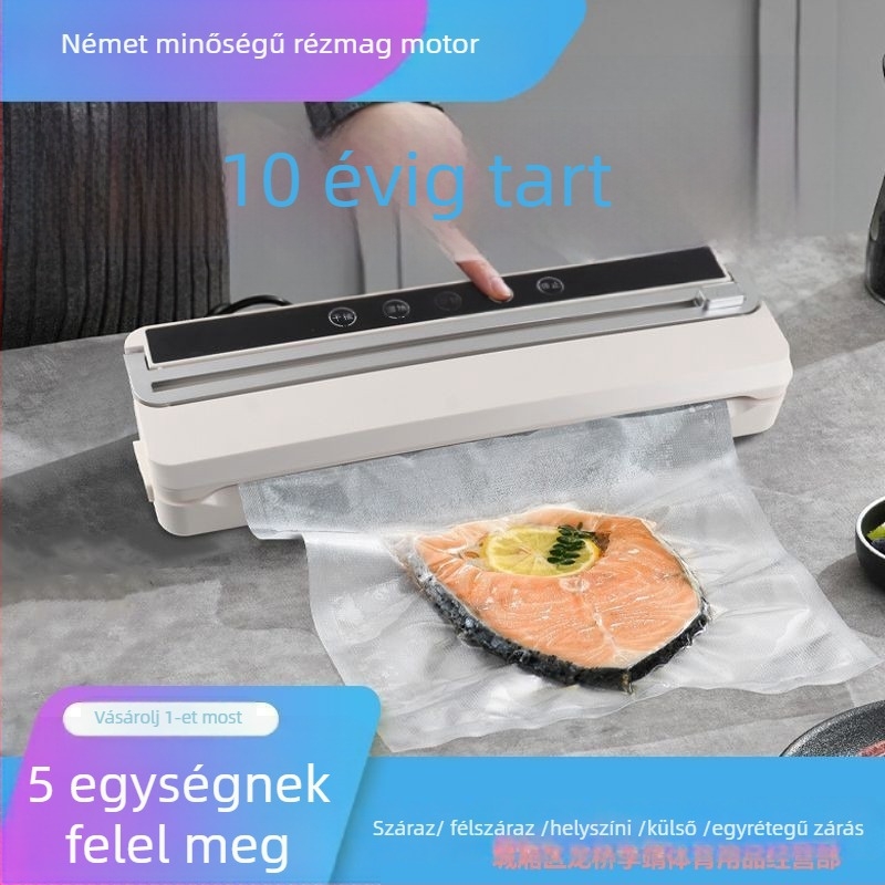Vakuumzáró gép – teljesen automata, mindent egyben, univerzális modell élelmiszermegőrzéshez