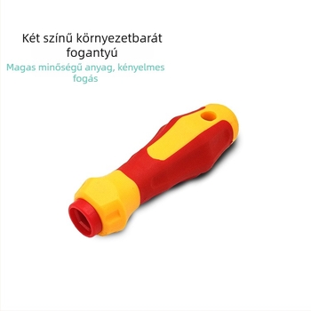 3-in-1 szigetelt kettős végű csavarhúzó készlet, mágneses heggyel, Cr-V acélból, 144 g, szigetelés, autó javítás, ipar és háztartási karbantartás céljára