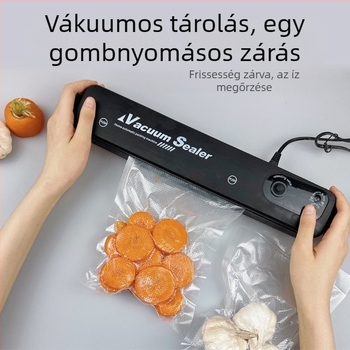 Hordozható vákuumzáró készülék – Modell 168, ABS ház, 50 W, 220 V, vákuumzáró funkció.