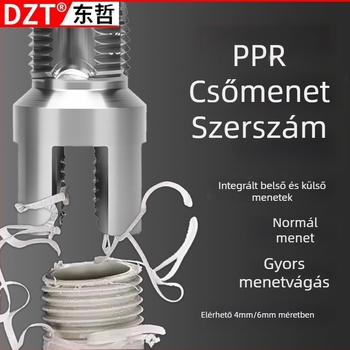 Vízcső menetkészítő belső és külső menetekkel, 6-szögű PPR csövekhez — Dzt márka, Zhejiang eredet, Csaptelep tartozékok