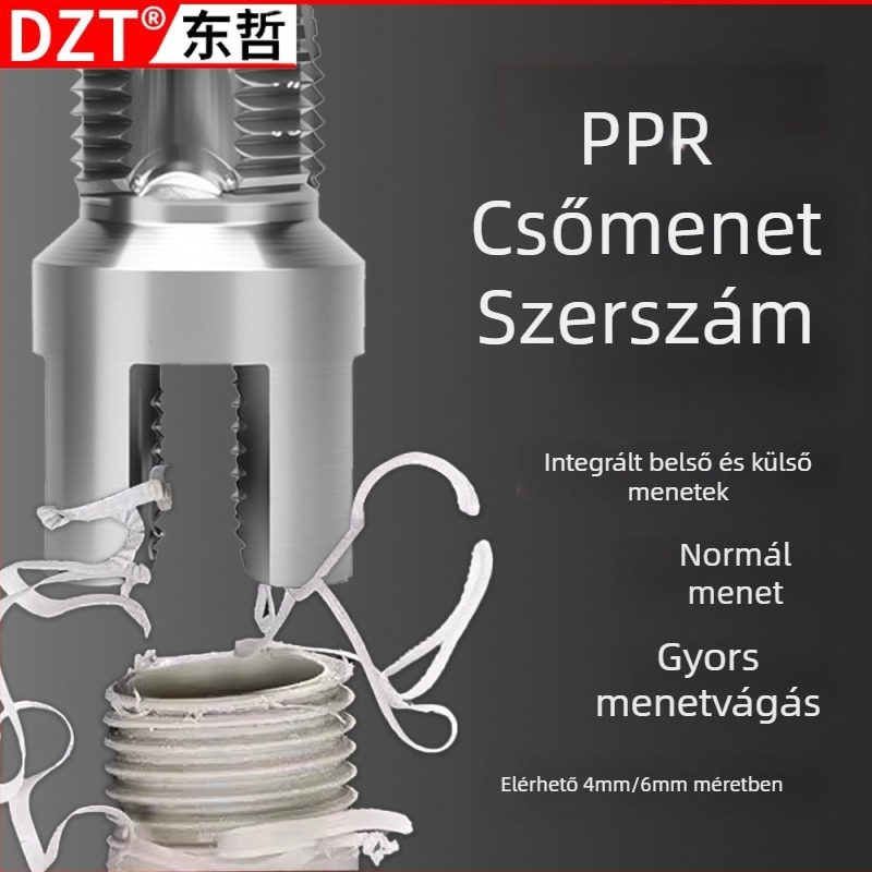 Vízcső menetkészítő belső és külső menetekkel, 6-szögű PPR csövekhez — Dzt márka, Zhejiang eredet, Csaptelep tartozékok