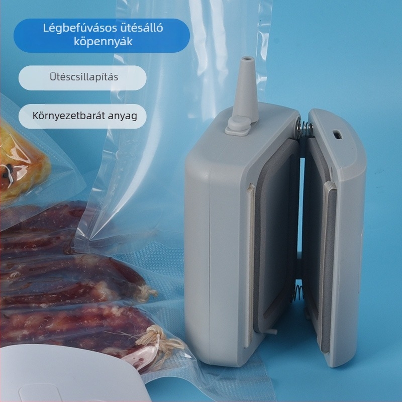 Háztartási hordozható vákuumzáró gép - újratölthető, ABS ház, 100W, Modell 0088