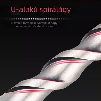 Elektromos kalapács fúróbit betonhoz, wolframszál ötvözet, 60 g nettó tömeg, Ziplock csomagolás