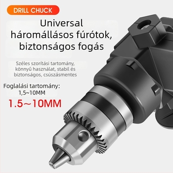 90°-os sarkú adapter fúróhoz és csavarozóhoz – többfunkciós univerzális bit-tartó