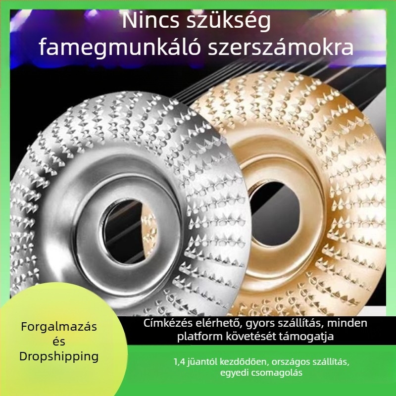 Faipari csiszolókorong faragáshoz és formázáshoz – sík felületű