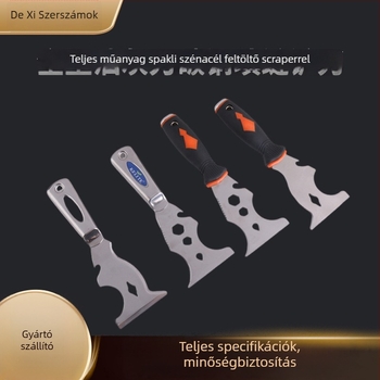 Glettkés műanyag markolattal, 9-in-1 rozsdamentes acél spatula, tartós