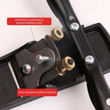 Öntöttvas asztalos planer, multifunkcionális kézi planoló a befejező és élletörő feladatokhoz (anyag: öntöttvas; működés: kézi; típus: asztalos planer; márka: Jiezey hardware)