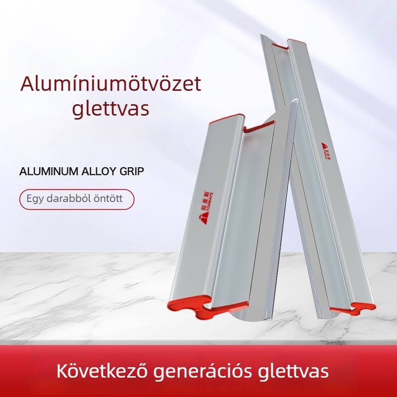 Alumínium ötvözetű glettvas – nagy méretű eszköz falak gletteléséhez és simításához