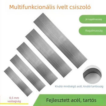 Ív alakú glettelő eszköz acélpengével, ív spatula, pengeszélesség 0,04 mm