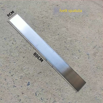 Ív alakú glettelő eszköz acélpengével, ív spatula, pengeszélesség 0,04 mm