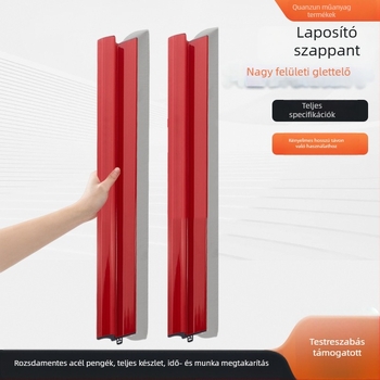 Személyre szabható gipsz spatula, rozsdamentes acél penge, acél nyél, penge vastagsága 0.35–0.45 cm, kés tartóval