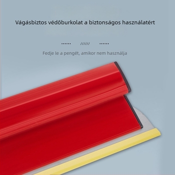 Személyre szabható gipsz spatula, rozsdamentes acél penge, acél nyél, penge vastagsága 0.35–0.45 cm, kés tartóval