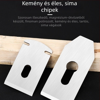 Faipari planoló eszköz állítható egy pengével az élek finiseléséhez — kézi tolású