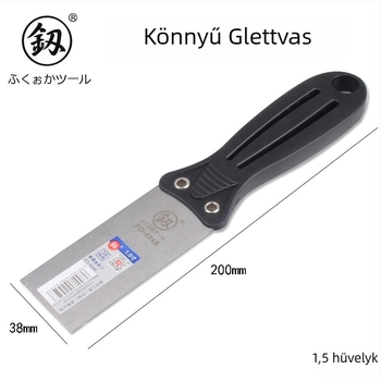 Fukuoka Brand Tools Könnyű glettelő kés magas szénacélból, kaparó és tisztító eszköz