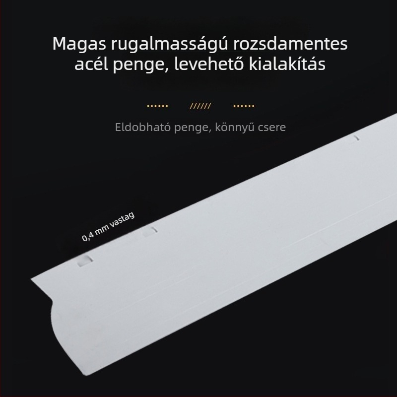 Falfelület vakolásához kés, lapos penge rozsdamentes acélból