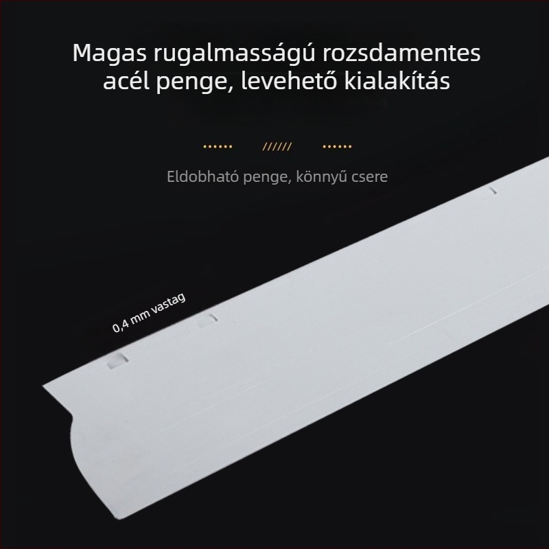 Falfelület vakolásához kés, lapos penge rozsdamentes acélból