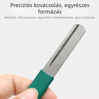 Gyémántos horogreszelő – Hordozható horogélező eszköz csalihorgászathoz és legyezőhorgászathoz, tengeri horgászathoz, gyors élező kő