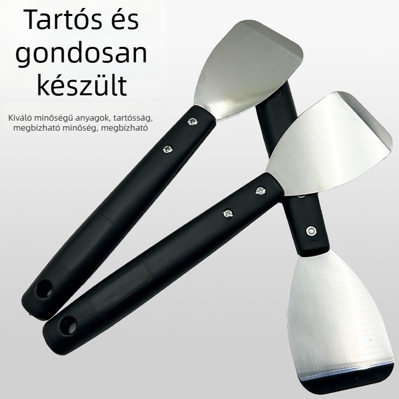 Glettvas vastag pengével, rozsdamentes acél, műanyag nyél, Premium Long Handle Thick Putty Knife modell, a falak gletteléséhez