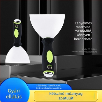 Rozsdamentes acél glettkés kettő tónusú műanyag fogantyúval, kis spatula gletteléshez