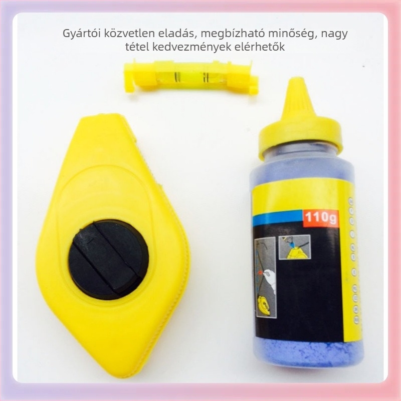 Krétavonal-jelölő eszköz műanyag kézi porelosztóval fameipari használatra (Anyag: Műanyag, Kézi működtetés, Porelosztó, Krétavonal)